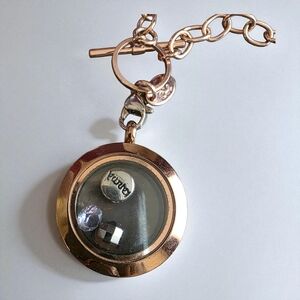 Origami Owl Gold and Silver Charm Pendant